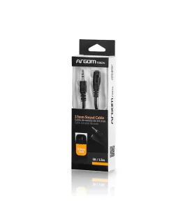 CABLE ARGOM 3.5 MM SOUND EXT MALE/F 5FT ARG-CB-0038
