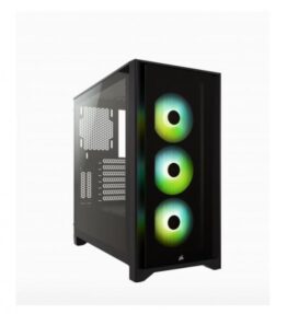 CASE GAMING CORSAIR iCUE 4000X TEMPERED GLASS MID-TOWER ATX BLACK CC-9011204-WW