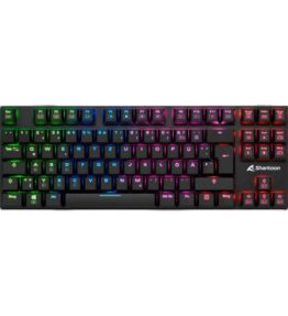 TECLADO GAMING SHARKOON PUREWRITER TKL RGB MECANICO USB INGLES BLACK 4044951021529