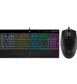 TECLADO Y MOUSE CORSAIR USB K55 RGB PRO + KATAR PRO CH-9226965-SP