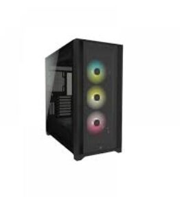 CASE GAMING  CORSAIR iCUE 5000X ATX RGB TEMPERED  GLASS MID TOWER BLACK CC-9011212-WW