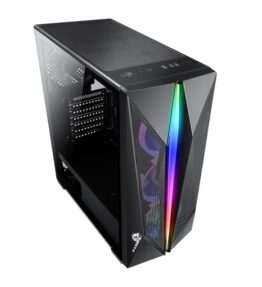 CASE X-LION H2-530 TEMPERED GLASS SIDE PANEL + 3 12CM FANS USB2.0*2 + USB3.0*1 + HD AUDIO