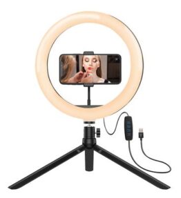 ANILLO DE LUZ PARA SELFIE ARGOM CLIP-ON PRO 9315 ARG-LP-9315BK