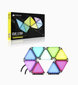 PANELES DE ILUMINACION PARA CASE CORSAIR MINI TRIANGULO iCUE LC100 KIT DE 9 CL-9011114-WW