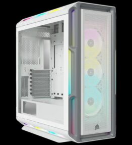 CASE GAMING  CORSAIR iCUE 5000T ATX RGB TEMPERED  GLASS MID TOWER SMART WHITE CC-9011231-WW