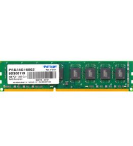 MEMORIA PC 8GB DDR3 1600MHZ CL11 PATRIOT PSD38G16002 SL