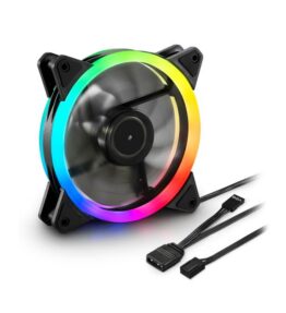 ABANICO GAMING SHARKOON RGB FAN BLADES PWM 120MM SILENCIOSO 4044951034307