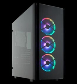 CASE CORSAIR CRYSTAL SERIES 500D RGB SE PREMIUN MID-TOWER TEMPERED GLASS SMART BLACK CC-9011139-WW