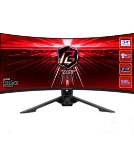 MONITOR 34" ASROCK GAMING   MO-PG34WQ15R3A (3440 X 1440) 2K 165HZ FREESYNC HDR400 CURVE