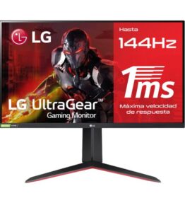 MONITOR 27&apos;&apos; LG 27GN65R-B FHD 1920x1080 144Hz DP HDMI PLANO SLIM 195174010860Â 