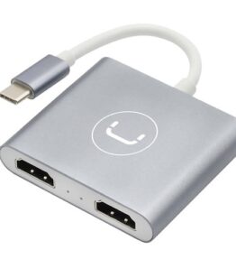 HUB UNNO TEKNO HB1103SV USB C TO DUAL HDMI HUB/ADAPTADOR