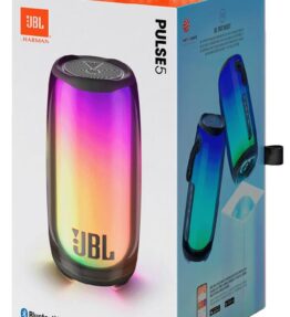 PARLANTE BLUETOOTH JBL PULSE 5 LIVIANO PORTABLE CON LUCES NEGRO   JBLPULSE5BLKAM