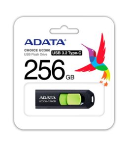 MEMORIA USB 256GB 3.2 ADATA UC300 TYPE-C ACHO-UC300-256G-RBK/GN