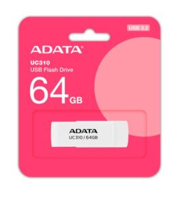 MEMORIA USB 64GB 3.2 ADATA BLANCO UC310-64G-RWH