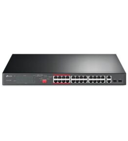 SWITCH TP LINK TL-SL1226P(UN) 24 PUERTOS 10/100+2-POTR GIGABIT RACKMOUNT CON SWICH 24-PUERTOS