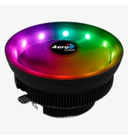 ABANICO AEROCOOL CORE PLUS ARGB PWM 4P PARA CPU ILUMINACION LED RGB NEGRO ACTC-CL30010.75