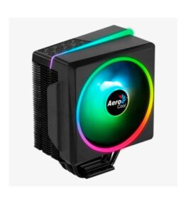 ABANICO AEROCOOL CYLON 4F ARGB PWM 4P PARA CPU CON TECNOLOGIA HEAT CORE TOUCH CON 4 TUBOS DE CALOR TERMICO ILUMINACION LED RGB NEGRO ACTC-CL30420.14