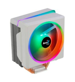 ABANICO AEROCOOL CYLON 4F WH ARGB PWM 4P PARA CPU CON TECNOLOGIA HEAT CORE TOUCH CON 4 TUBOS DE CALOR TERMICO ILUMINACION LED RGB BLANCO ACTC-CL30430.02