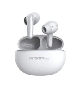 AUDIFONO ARGOM TRUE WIRELESS EARBUDS SKEIPOD E20ENC IPX5  WHITE ARG-HS-5020WT