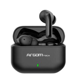 AUDIFONO ARGOM TRUE WIRELESS EARBUDS SKEIPOD E85 ENC IPX5 BLACK ARG-HS-5085BK