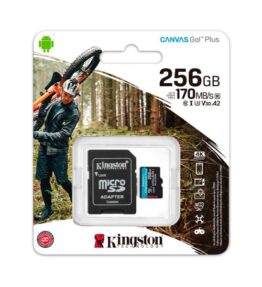 MEMORIA MICRO SD 256GB KINGSTON CANVAS GO PLUS 170R SDCG3/256GB