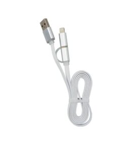 CABLE AGOM 2 IN 1 IPHONE LIGHTING MICRO USB ARG-CB-0058