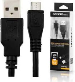 CABLE ARGOM USB 2.0 MICRO USB M/M 10FT/3M ARG-CB-0044