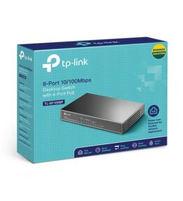 SWITCH TP LINK  8 PUERTOS 10/100  4-Port PoE+ TL-SF1008P