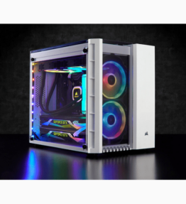 CASE CORSAIR CRYSTAL SERIES 280X RGB TEMPERED GLASS MICRO ATX WHITE CC-9011137-WW