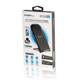 CARGADOR INALAMBRICO ARGOM KINETIC USB 10W ARG-AC-0140BK