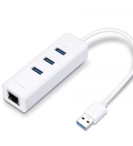 ADAPTADOR TP LINK USB 3.0 3 PUERTO HUB & GIGABIT ETHERNET UE330