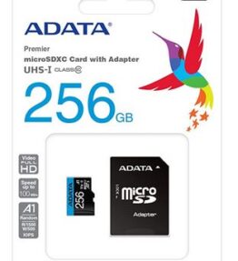 MEMORIA MICRO SD 256GB ADATA AUSDX256GUICL10A1-RA1