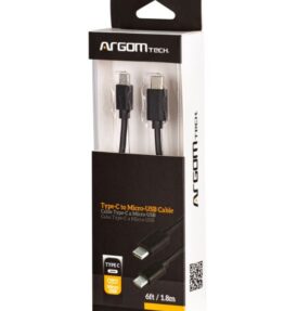 CABLE ARGOM TYPE C TO MICRO USB M/M 6F/1.8M ARG-CB-0065