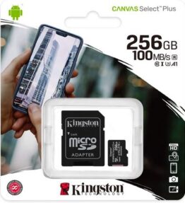 MEMORIA MICRO SD 256GB CANVAS SELECT KINGSTON SDCS2/256GB