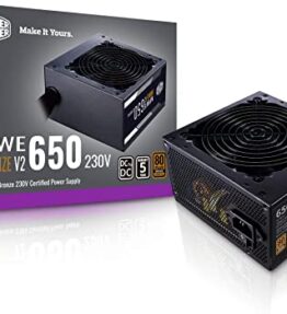 FUENTE DE PODER COOLER MASTER MWE BRONZE V2 650W A/US CABLE MPE-6501-ACAAB-US