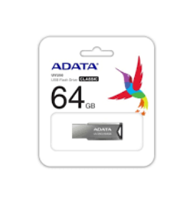 MEMORIA USB 64GB ADATA BLACK AUV250-64G-RBK