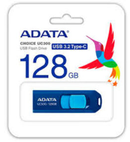 MEMORIA USB 128GB 3.2 ADATA UC300 TYPE-C ACHO-UC300-128G-RNB/BU BLUE