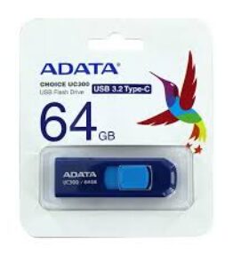 MEMORIA USB 64GB 3.2 ADATA UC300 TYPE-C ACHO-UC300-64G-RNB/BU BLUE