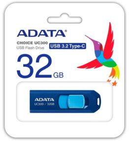 MEMORIA USB 32GB 3.2 ADATA UC300 TYPE-C ACHO-UC300-32G-RNB/BU