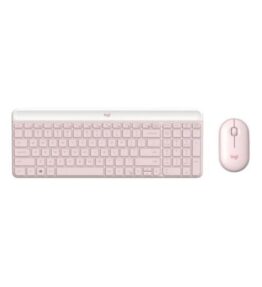 TECLADO Y MOUSE LOGITECH MK470 SLIM COMBO ROSE INGLES 920-011313