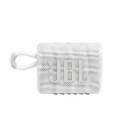 PARLANTE JBL GO 3 BLUETOOTH A PRUEBA DE AGUA JBLGO3WHTAM