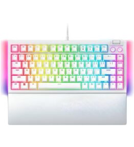 TECLADO GAMING RAZER BLACKWIDOW V4 75% WHITE US WORLD RZ03-05001700-R3M1