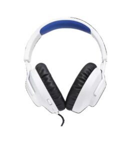 HEADSET ALAMBRICO GAMING JBL QUANTUM 100 PARA PLAYSTATION CON MICROFONO BLANCO Y AZUL JBLQ100PWHTBLUAM