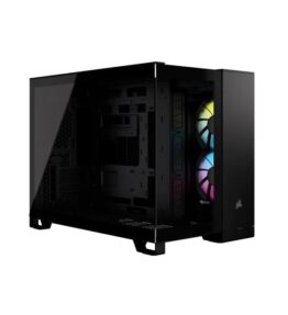 CASE GAMING  CORSAIR DOBLE CAMARA MEDIA TORRE 2500X VIDRIO TEMPLADO ICUE LINK RX RGBBLACK CC-9011267-WW