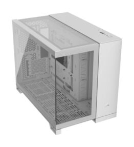 CASE GAMING CORSAIR DOBLE CAMARA MEDIA TORRE 2500X VIDRIO TEMPLADO ICUE LINK RX RGB WHITE CC-9011268-WW