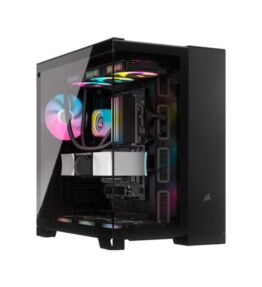 CASE GAMING  CORSAIR DOBLE CAMARA MEDIA TORRE 6500X VIDRIO TEMPLADO 3 ICUE LINK RX RGB BLACK CC-9011269-WW