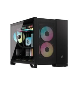 CASE GAMING  CORSAIR AIRFLOW DOBLE CAMARA MEDIA TORRE 2500D VIDRIO TEMPLADO BLACK CC-9011263-WW