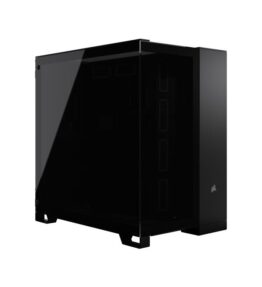 CASE GAMING CORSAIR DOBLE CAMARA MEDIA TORRE 6500X VIDRIO TEMPLADO BLACK CC-9011257-WW