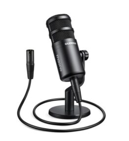 MICROFONO DE PODCAST XLR MAONO , MICROFONO DINAMICO DE ESTUDIO CARDIOIDE PARA GRABACION VOCAL, TRASMISSION DE VOZ EN OFF, TECNOLOGIA DE AISLAMIENTO DE VOZ