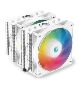 ABANICO DEEPCOOL AG620 WH ARGB 120MM DOBLE PARA CPU BLANCO R-AG620-WHANMN-G2